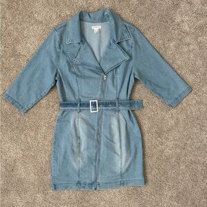 Venus denim belted dress -size 12